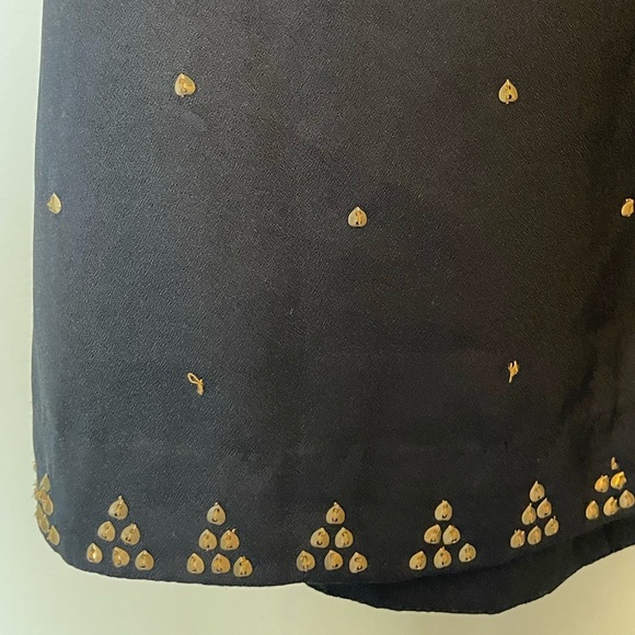 Free People Black Tunic Dress with Gold Embellishments - Picture 5 of 8